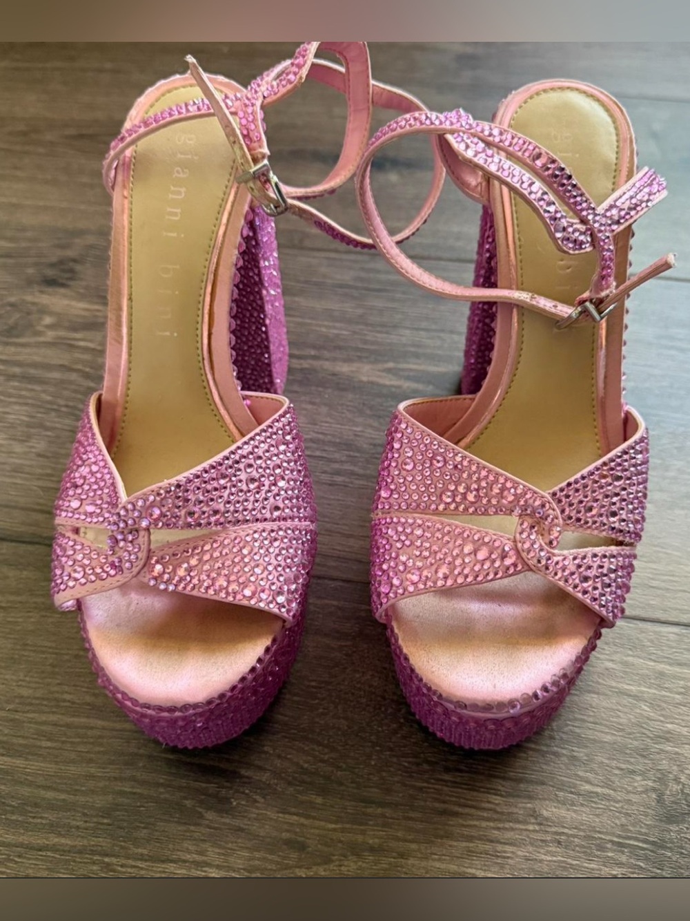 Gianni Bini Platform Bedazzled Heels